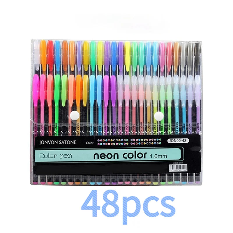 48 Colors Sketch Pen Marker Painting Drawing Stationery Color Brush Pen Kawaii Art Markers Stationery Crafts