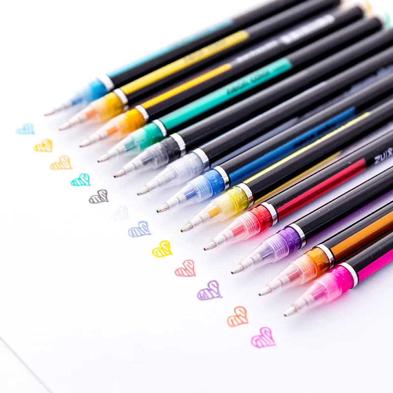 48 Colors Sketch Pen Marker Painting Drawing Stationery Color Brush Pen Kawaii Art Markers Stationery Crafts