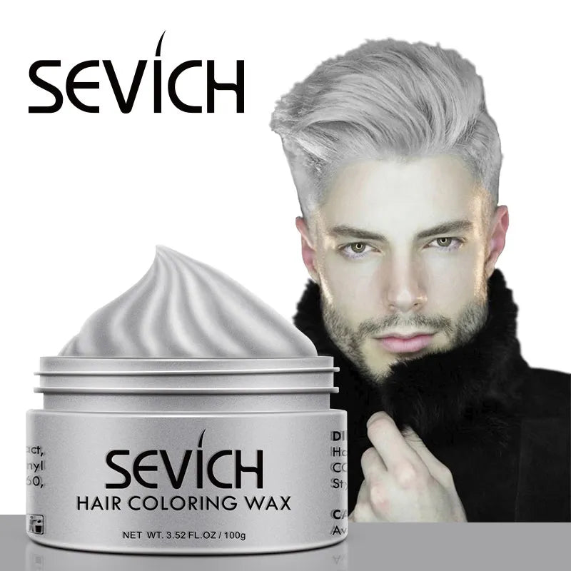 Sevich Temporary Hair Color Wax Men Diy Mud One-time Molding Paste Dye Cream Hair Gel