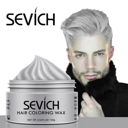 Sevich Temporary Hair Color Wax Men Diy Mud One-time Molding Paste Dye Cream Hair Gel