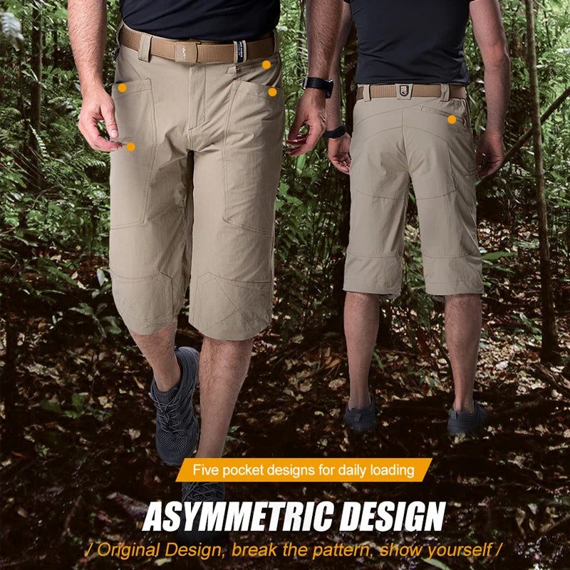 sports climbing tactical military men's cropped trousers quick-drying in summer lightweight and breathable