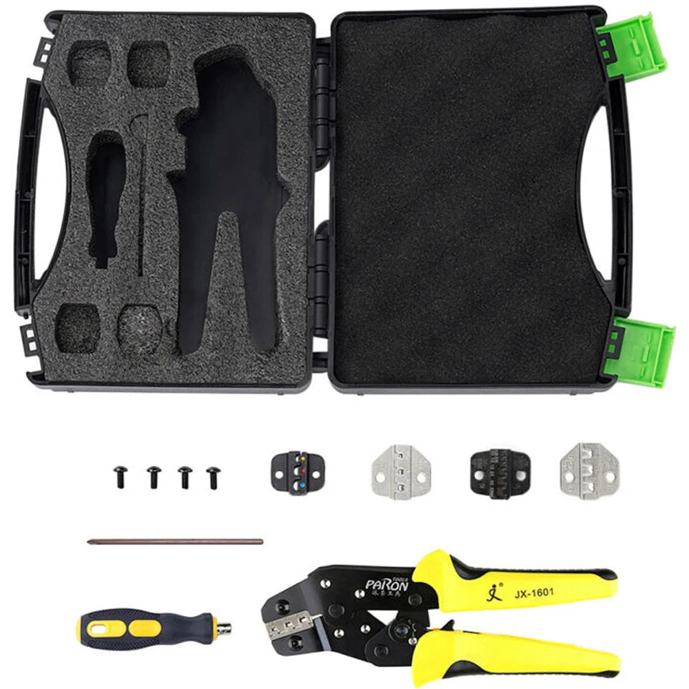 Winholder Professional 5 In 1 Wire Crimper Pliers Ratcheting Insulated Cable Connectors Terminal Crimping Tools Kit