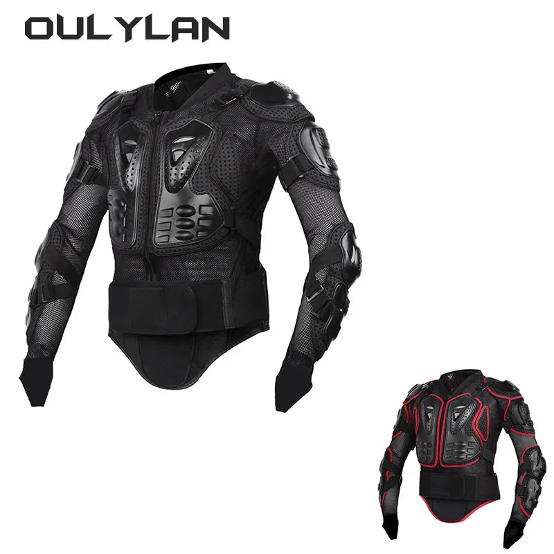 Oulylan NEW Motocross Jacket Men Body Armor Motorcycle Armor Bicycle Racing Jacket Riding Motorbike Moto Protection S-5XL