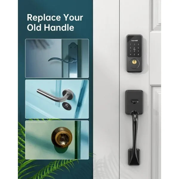 Keyless Entry Door Lock with Handle, Hornbill Smart Front Door Lock Set