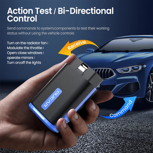 MUCAR Driverscan OBD2 Scanner Full System Diagnose Scanner 15 Reset Active Test Code Reader 2024 Diagnostic Tools