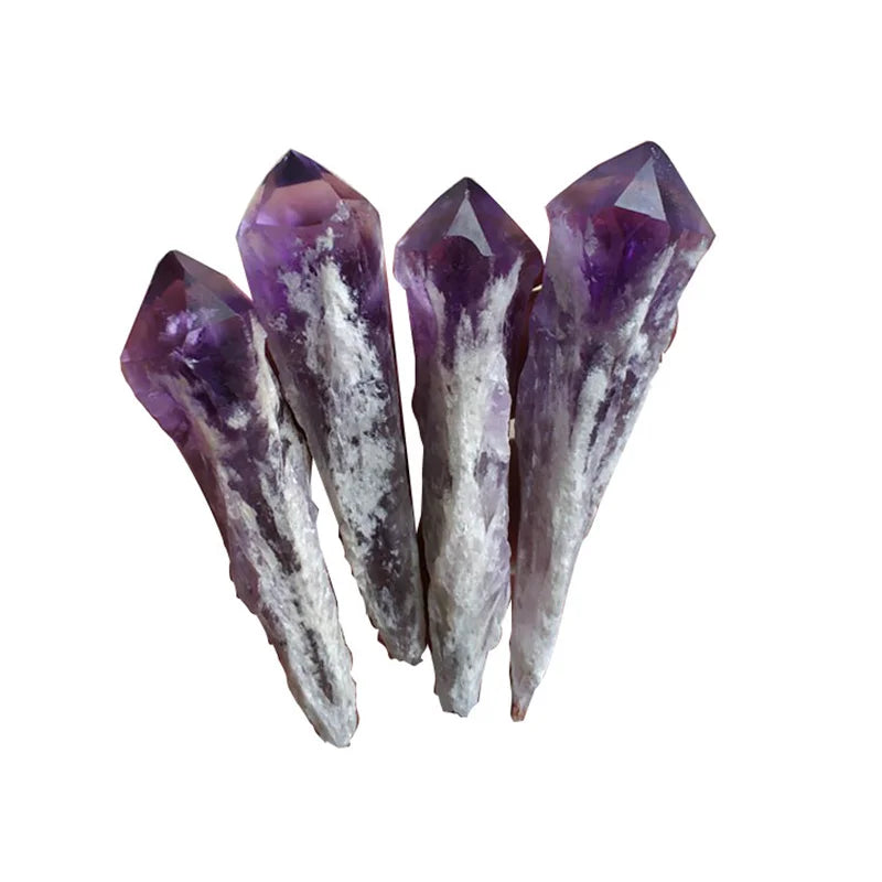 60g Natural Brazilian Amethyst Stone Cluster Quartz Geode Druzy Healing Crystal Point Wand