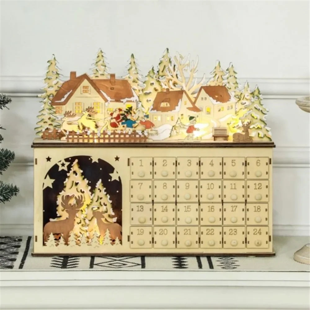 The 2-in-1 Christmas advent calendar and light up Christmas decoration