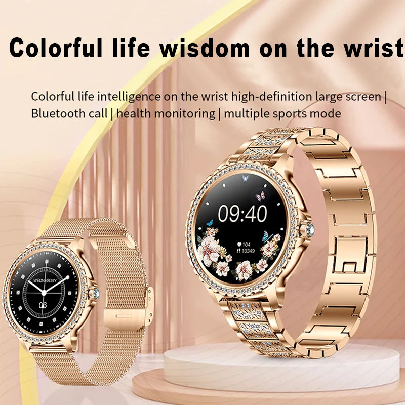 Xiaomi mijia Fashion Women Smartwatch Blood Oxygen 1.32Inch 360*360 HD Screen Diamond Bracelet Bluetooth Call Smartwatch