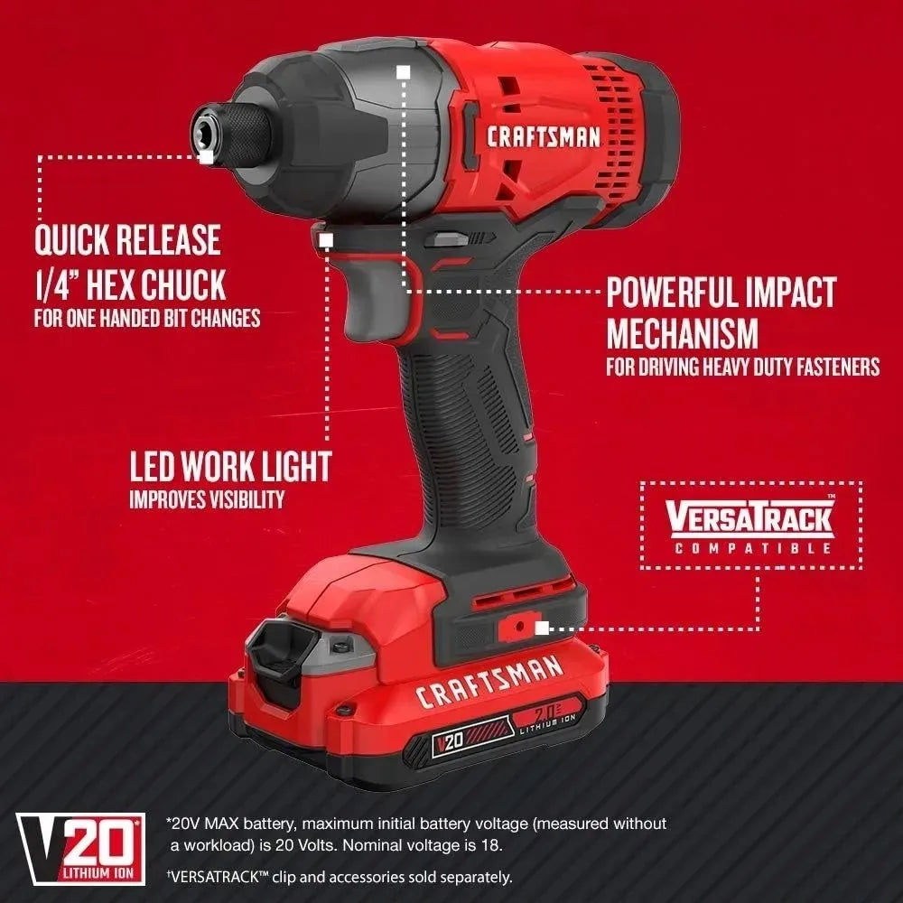 V20 Cordless Drill Combo Kit, 7 Tool (CMCK700D2)