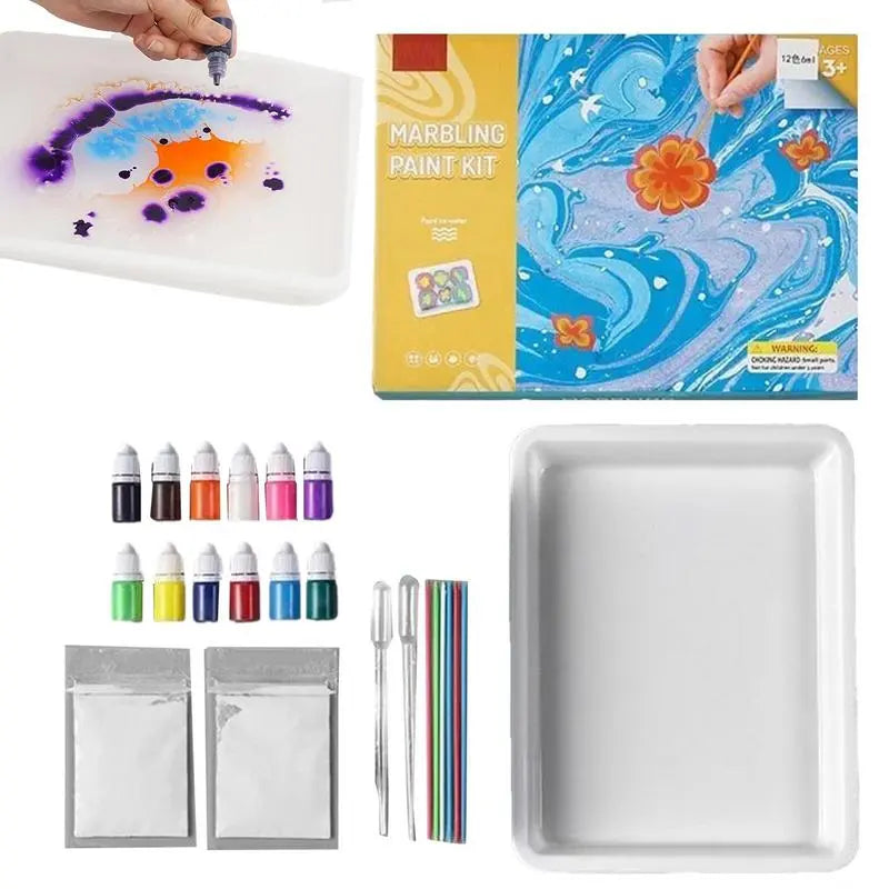 Water Marbling Paint Set DIY Craft Kits Art