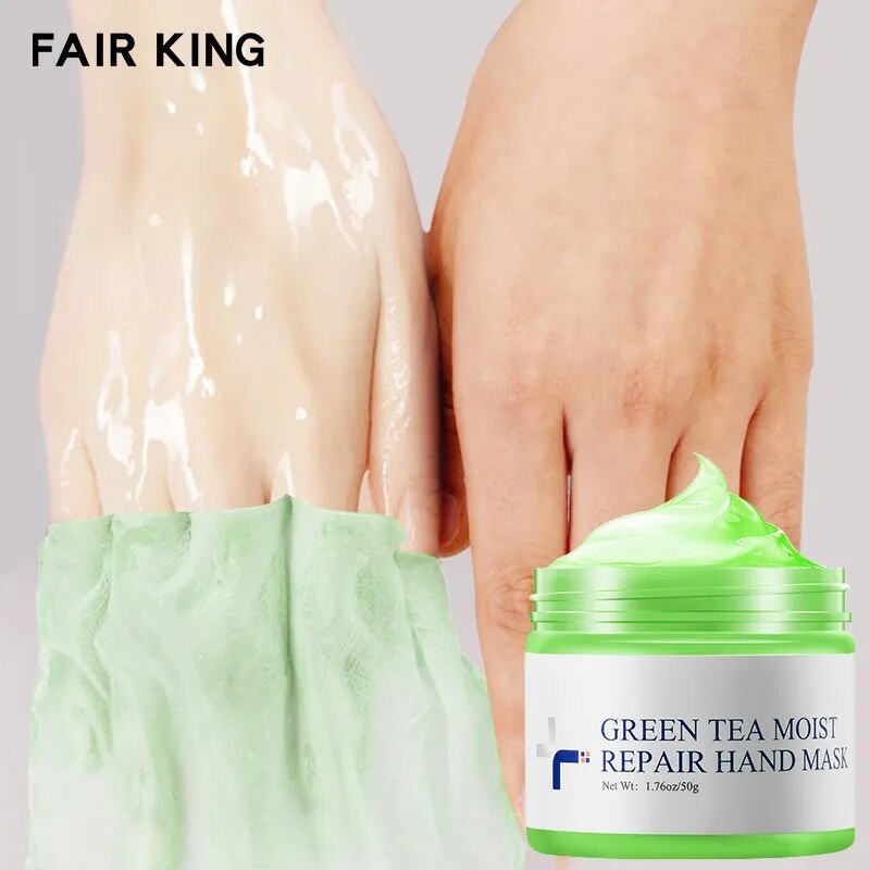 FAIR KING Green Tea Moisturizing Hand Wax Skin Hand Mask Beauty Health Anti-aging Skin Care