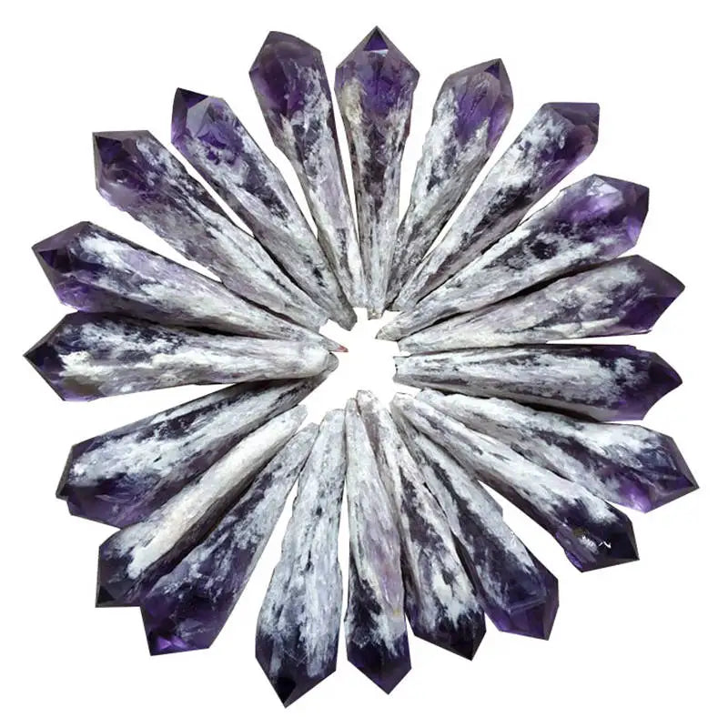 60g Natural Brazilian Amethyst Stone Cluster Quartz Geode Druzy Healing Crystal Point Wand