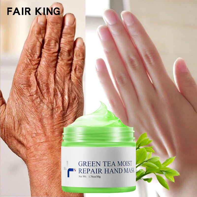 FAIR KING Green Tea Moisturizing Hand Wax Skin Hand Mask Beauty Health Anti-aging Skin Care