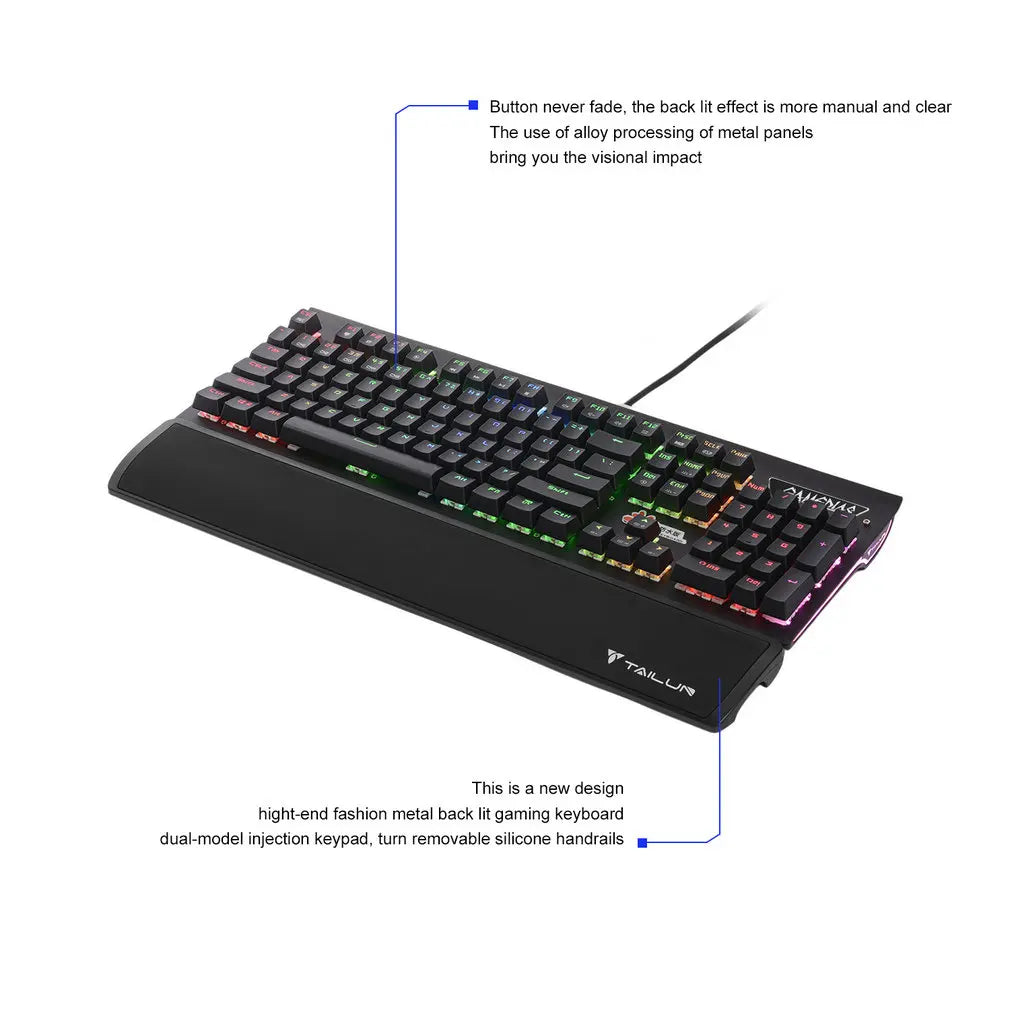 Keyboard Gaming Wired Laptop Desktops PC Computer Office Accessories Low Profile Gamer Keyboards