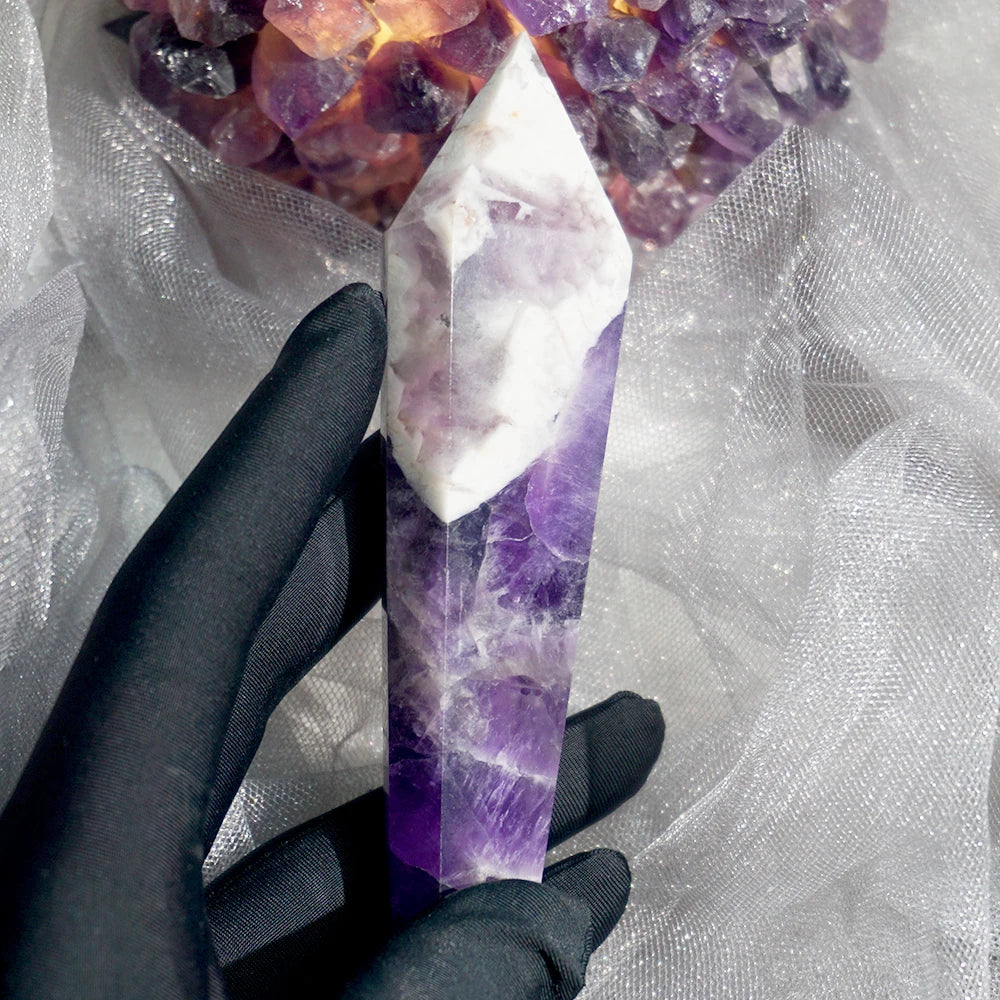 Natural Amethyst Ornaments Purple Crystal Room Decor Crystals and Stones Healing