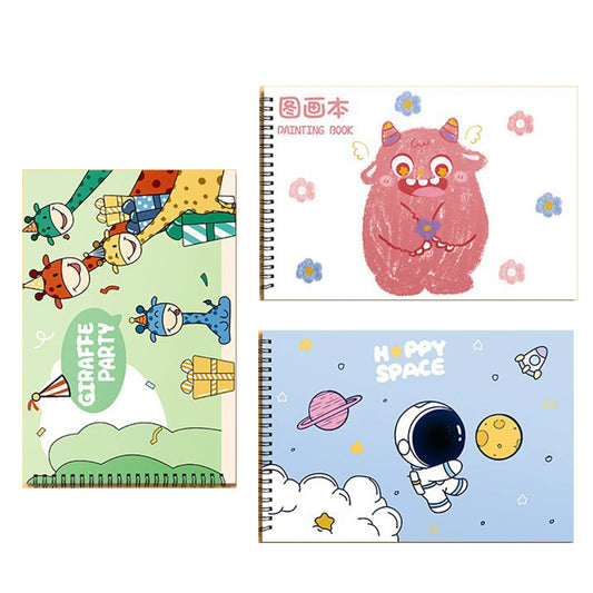 A4 Drawing cartoon Notebooks for students stickers Children's picture book for art sketching