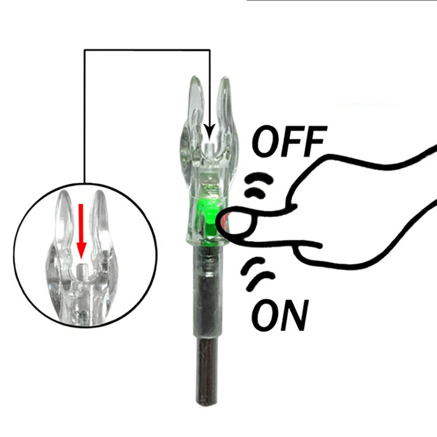 3pcs LED Arrow Cam 4,2mm Illuminated Cam