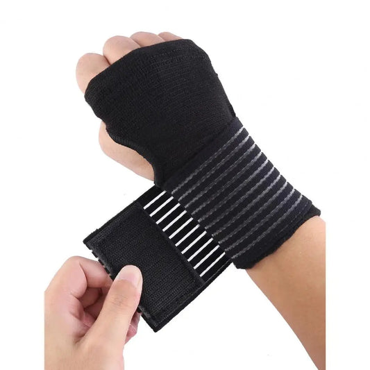 Sports Brace 1 Pair Useful Thumbhole Design Breathable  Sprain Prevention Fitness Wrist Protector