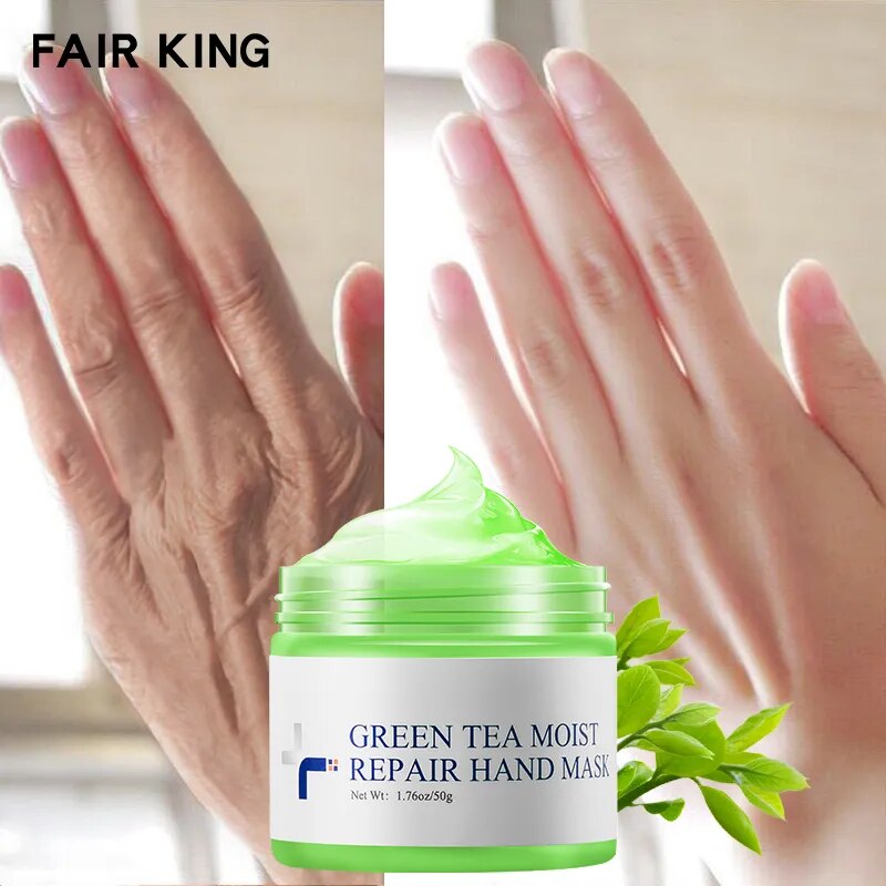 FAIR KING Green Tea Moisturizing Hand Wax Skin Hand Mask Beauty Health Anti-aging Skin Care