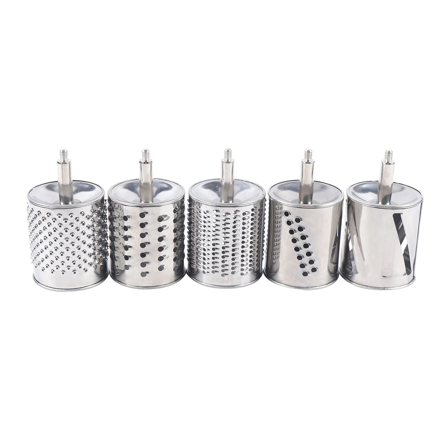 Rotary Grater Food Mills Grinder With 5 Drum Blade Grinding Tool Set