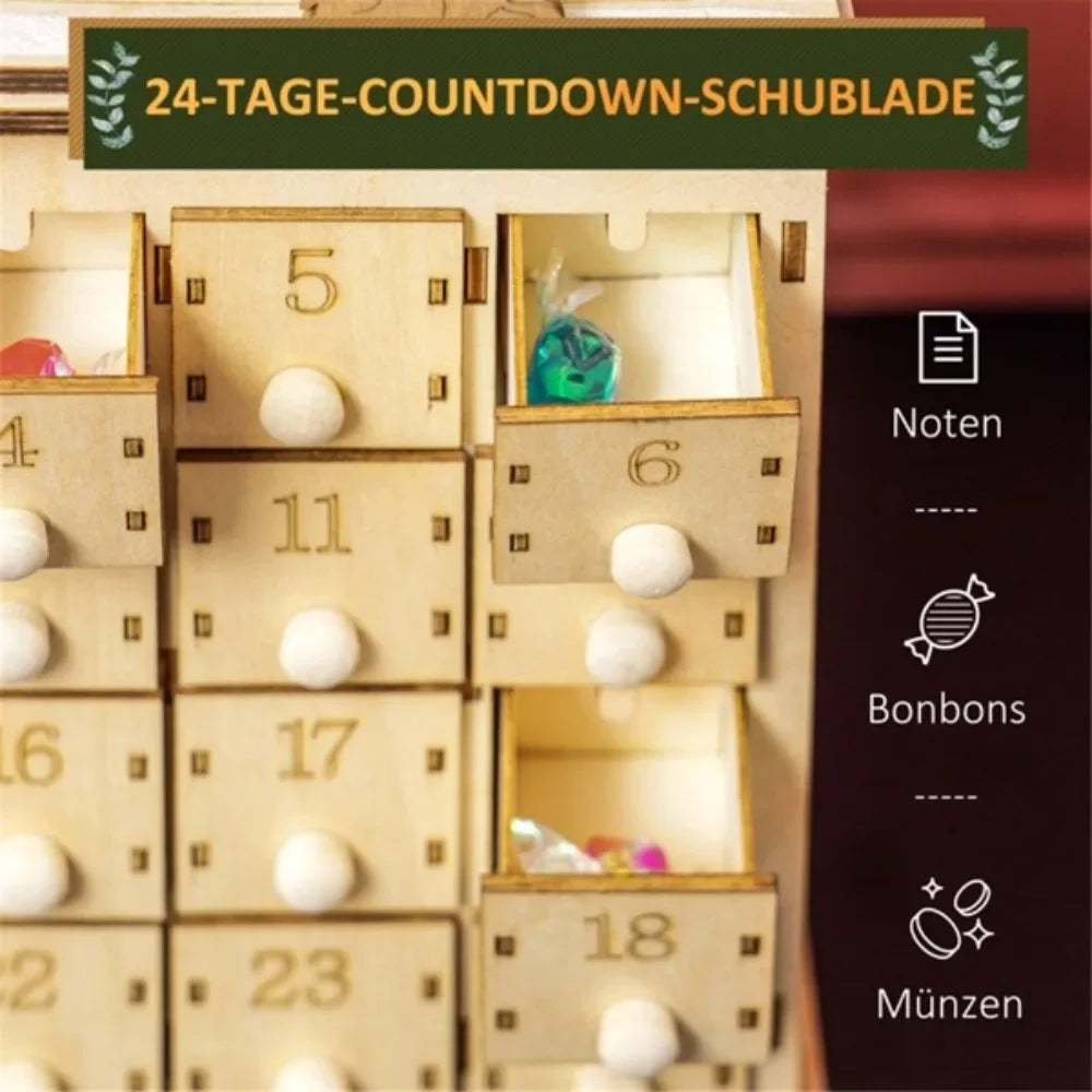 The 2-in-1 Christmas advent calendar and light up Christmas decoration