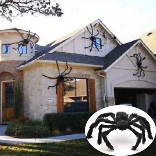 s Large Hairy Spider Halloween Decor Outside Huge Fake Spider Props for Yard Lawn Haunted Houses Decoration