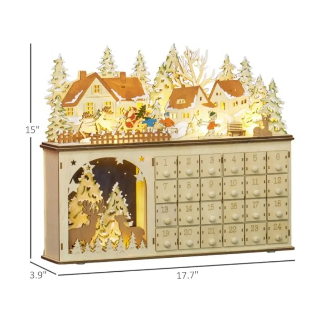 The 2-in-1 Christmas advent calendar and light up Christmas decoration